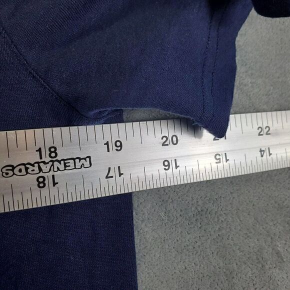 Under Armour Shirt Mens Small Blue Heat Gear Relaxed Fit Classic Short Sleeve - Picture 3 of 8